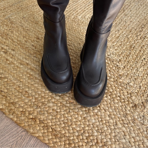 Revolve NWT Paloma Barceló Knee Platform Leather Boots. LOVE - Picture 12 of 16